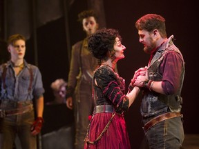 Johannah and James Donnelly are portrayed by Jan Alexandra Smith and David Leyshon in the Grand Theatre production of Vigilante. (MIKE HENSEN, The London Free Press)