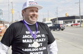 Sarnia man Speedy Jackson has collected nearly 500,000 point through Cineplex's popular Scene program. Now 43 -- and almost 44 -- Jackson says he wants to hit one million points before his 50th birthday.