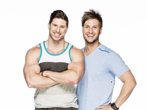 Londoners Jet Black, left, and Dave Schram are hoping friends and fans vote for them to return to Amazing Race Canada next season.