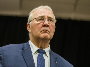 Bill Blair, minister of border security and organized crime reduction, is pictured during a funding announcement at York Region District School Board in Aurora, Ont. on March 12, 2019. (Ernest Doroszuk,Toronto Sun)