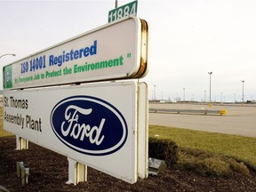 Ford's St. Thomas Assembly plant near Talbotville closed in 2011. (Free Press file photo)