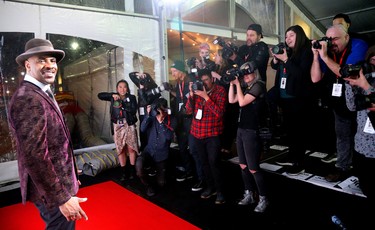 Maestro Fresh Wes backstage at the Junos in London, Ont.  Photograph taken on Sunday March 17, 2019.  Mike Hensen/The London Free Press/Postmedia Network