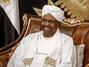 Sudanese President Omar al-Bashir chairs a meeting of leaders of some political parties in the capital Khartoum on March 7, 2019. (Photo by ASHRAF SHAZLY / AFP)