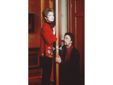 Annie Potts and Tim Curry in Over The Top.