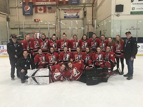 Medway Cowboys win OFSAA silver. (Twitter.com/OFSAAGirlHockey)