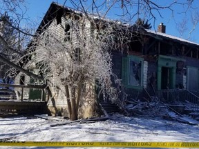 A homeowner was critically injured in a house fire Monday on Sparta Line, south of St. Thomas.