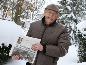 Reader Susan Bradnam, a former London Free Press photographer, says she will miss her carrier John Boorman when he retires at the age of 92. (Supplied)