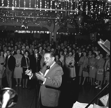 Guy Lombardo in 1963 at Wonderland Gardens, which has now closed. (London Free Press files)