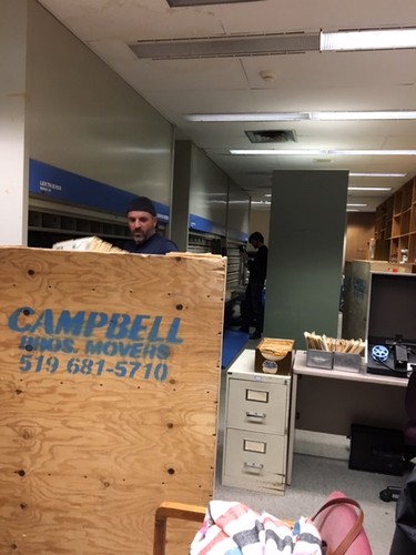 Campbell Movers removes newspaper clipping and photograph files from the newsroom of the London Free Press in London, Ont. on Wednesday March 6, 2019. The files will are destined for the London Public Library, on Dundas Street. The London Free Press is moving from it's current location a 369 York Street to 210 Dundas Street. (CHERYL CHUTE, The London Free Press)