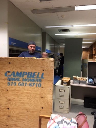 Campbell Movers removes newspaper clipping and photograph files from the newsroom of the London Free Press in London, Ont. on Wednesday March 6, 2019. The files will are destined for the London Public Library, on Dundas Street. The London Free Press is moving from it's current location a 369 York Street to 210 Dundas Street. (CHERYL CHUTE, The London Free Press)