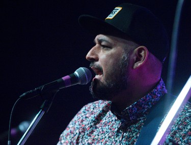 Adrian Sutherland of the band Midnight Shine performs during the Juno Cup Jam at Rum Runners in London, Ont. on Thursday March 14, 2019. Derek Ruttan/The London Free Press/Postmedia Network