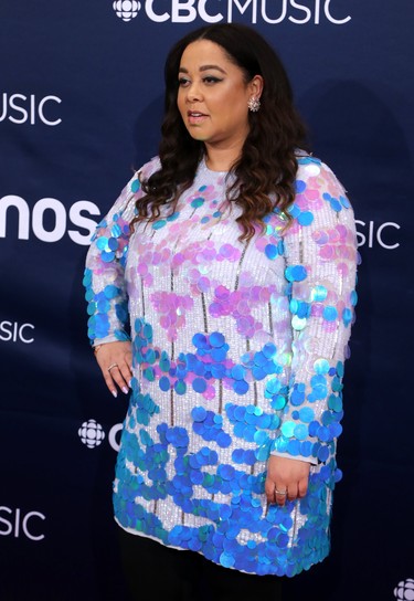 Nuela Charles on the red carpet at the Juno Awards in London, Ont. on Sunday March 17, 2019. Mike Hensen/The London Free Press/Postmedia Network