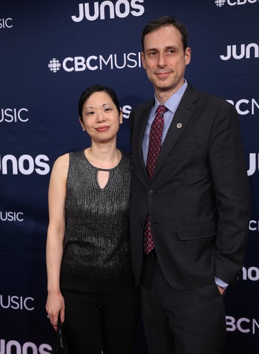 Quinsin Nachoff on the red carpet at the Juno Awards in London, Ont. on Sunday March 17, 2019. He's nominated for jazz album of the year: group. Mike Hensen/The London Free Press/Postmedia Network