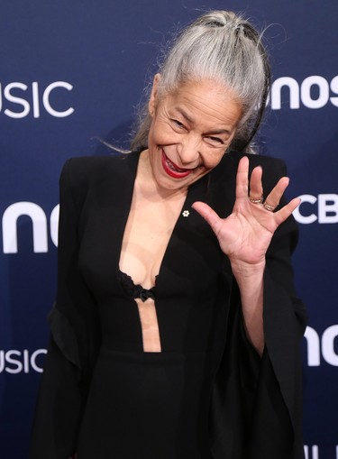 Molly Johnson on the red carpet at the Juno Awards in London, Ont. on Sunday March 17, 2019. She nominated for adult contemporary album of the year. Mike Hensen/The London Free Press/Postmedia Network