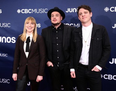 Port Cities on the red carpet at the Juno Awards in London, Ont. on Sunday March 17, 2019.Mike Hensen/The London Free Press/Postmedia Network