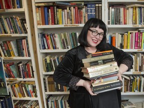 Vanessa Brown and her husband Jason Dickson are moving their book store, Brown & Dickson Book Shop, to a larger location on Richmond Row. (Derek Ruttan/The London Free Press)
