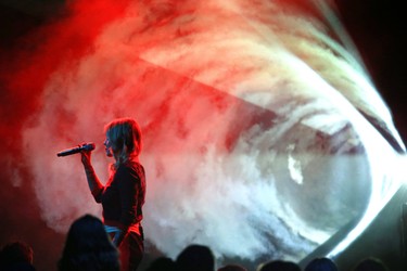 Coeur de Pirate performs at the 2019 Junos in London, Ont. Photograph taken on Sunday March 17, 2019. Derek Ruttan/The London Free Press/Postmedia Network