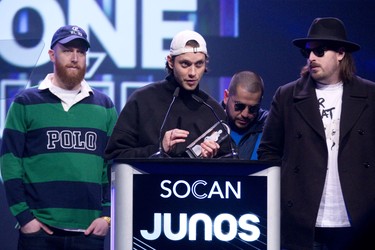 Loud won the Juno for Album Francophone de L'anne in London, Ont. on Saturday March 16, 2019. Derek Ruttan/The London Free Press/Postmedia Network