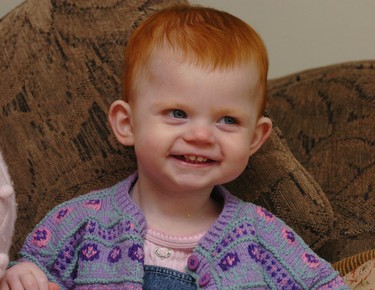 Eighteen-month-old Olivia Vander Schelde is in need of immediate surgery for a brain tumour. It couldnt be performed yesterday because the operating room at Childrens Hospital of Western Ontario was closed for the Victoria Day holiday. (2006 File photo)