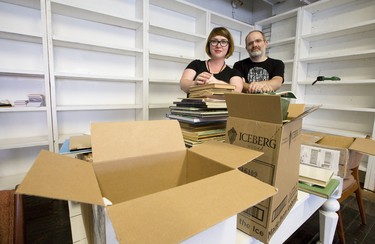 Brown and Dickson bookstore owners Vanessa Brown and Jason Dickson are leaving their spot in an incubator at the former Novacks store, and will be opening their own shop at 609 Richmond Street on Labour Day weekend.   (File photo)