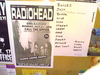 The poster and set list from Radiohead's now-legendary show at Call The Office in downtown London on July 24, 1995. Tickets were just $10, as the British band was still on the cusp of superstardom. The items are still on display at the York Street concert venue.