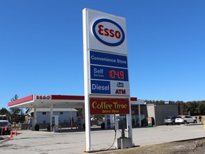 A theft of gas from an Esso gas station on Line 34 in Shakespeare, Ont., led to a jail sentence for a London man Monday. (Terry Bridge/Postmedia Network)