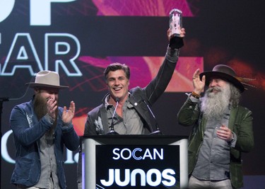 The Washboard Union won the Juno for breakthrough group of the year in London, Ont. on Saturday March 16, 2019. Derek Ruttan/The London Free Press/Postmedia Network