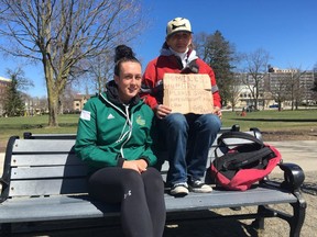 Allison DeBlaire and Catherine McCarty became friends through DeBlaire’s organization 519 Pursuit, which aims to help London’s homeless with basic necessities and larger transitions by first building relationships. (MEGAN STACEY/ The London Free Press)