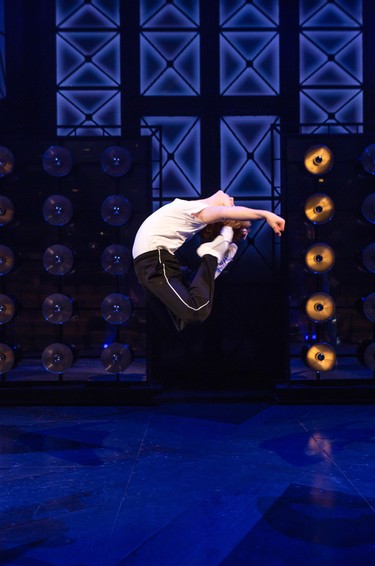 Nolen Dubuc as Billy Elliot in Billy Elliot the Musical, performing Electricity, shows his incredible dancing skills.