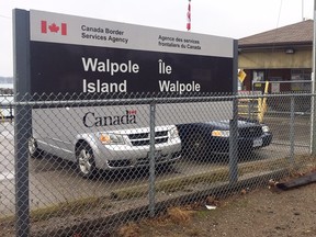 Canada Border Services Agency officers staged a work refusal Sunday at the Walpole Island customs office and ferry. The officers are frustrated their safety concerns haven't been addressed, a union official said. 
David Gough/Wallaceburg Courier Press