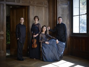 Brentano Quartet: Misha Amory/ viola, Serena Canin/violin, Nina Lee/cello, Mark Steinberg/violin