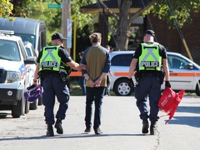 Scene from an unsanctioned Western University Homecoming party. (Free Press file photo)