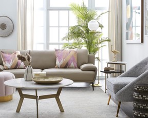 The modern pastel colour scheme from Homesense is bang on trend this spring.