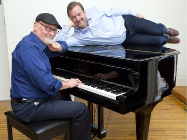 Jazz pianist Bryan Gloyd (left) and his husband, concert pianist Clark Bryan, will be performing at the Forest City London Music Awards gala at Aeolian Hall on Sunday. (Derek Ruttan/The London Free Press)