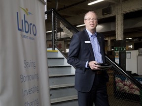 Libro Credit Union CEO Steve Bolton announced that a new branch will open at 874 Dundas St. in London, Ont. on Wednesday April 10, 2019. Derek Ruttan/The London Free Press/Postmedia Network