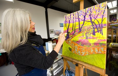 London artist Ingrid Connidis shares a studio on Adelaide Street (at Princess Street) with two other artists. Their studio is open for viewing as part of the London Artists’ Studio Tour. Mike Hensen/The London Free Press/Postmedia Network