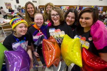 Carson Polisak, Haydin Bull, Maddyson Nighbor, Anna Posta and Malyese Hudda of Huron Park Secondary School along with Martha Trepanier and Viki LaCombe from the TVDSB were at the PRIDE conference being held for about 400 students at the Education Centre on Wednesday April 17, 2019.  Students from 25 high schools across the board were at the conference to empower students to celebrate diversity and help members of the LGBTQ2 school community. Mike Hensen/The London Free Press/Postmedia Network