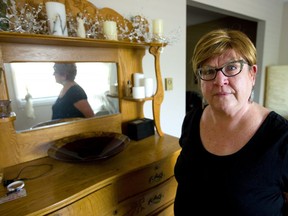 Diane Mitchell is resigned to moving since her apartment complex on Andover Drive has been sold, and the residents have been told they have a choice of buying their apartments or moving out. (Mike Hensen/The London Free Press)