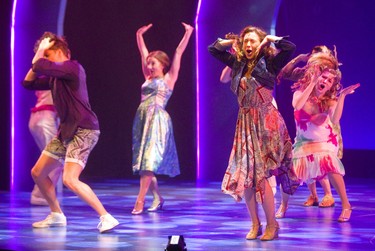 Katie Kerr of Windsor debuts on the Grand Theatre's Spriet stage in the roll of Sophie in Mamma Mia during a media call in London, Ont.  Photograph taken on Tuesday April 23, 2019.  Mike Hensen/The London Free Press/Postmedia Network