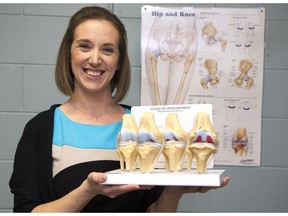 Rhonda Butler is a project leader and physiotherapist at University Hospital's musculoskeletal rapid access clinic. (Derek Ruttan/The London Free Press)