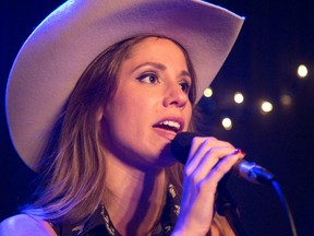 Sunday, the Purple Hill Country Opry, 20903 Purple Hill Rd., Thorndale, will feature traditional country music artists Marv Sims and Karyn Bower, from the Niagara region, Hamilton’s Denis Element and London’s Megan Schroder (above) performing her tribute to Patsy Cline along with the Canadian Country Show Band. The show starts at 2 p.m. followed by a chicken and roast beef dinner at 5 p.m. Tickets are $40 available by calling Anna at 519-461-0538.