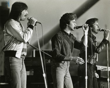 Three Dog Night perform at Western Fair grandstand, 1982. (London Free Press files)