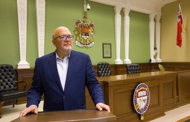 Doug Ferguson, director of community legal services at Western University, in the moot court at the school's law faculty in London, Ont.  Photograph taken on Wednesday May 1, 2019. Mike Hensen/The London Free Press/Postmedia Network