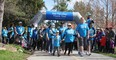 Deb Weber, centre, was one of hundreds of people who joined this year's Walk for Alzheimer's event, an annual fundraiser organized by the Alzheimer Society London and Middlesex. JONATHAN JUHA/THE LONDON FREE PRESS
