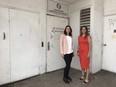 Middlesex-London Health Unit program evaluator Melissa McCann, left, and sexual health manager Shaya Dhinsa co-wrote new report examining client response and other data from the first six months London's temporary overdose prevention site was open. (Jennifer Bieman/The London Free Press)