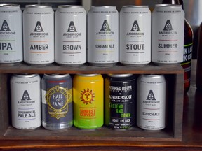 Anderson Craft Ales has ramped up its brewing with new beers in cans ranging from a pale ale brewed with experimental hops to a partnership beer with TD Sunfest in addition to its familiar core brands.
