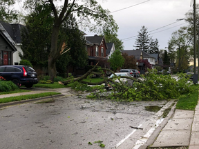 London Twitter user @SSi3_2015 snapped this photo on Byron Avenue East near Wortley Village after Sunday's storm.