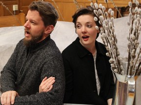 Baritone Paul Grambo and soprano Katy Clark star in the Village Opera production of The Great Lakes Suite and Other Canadian Adventures, conceived and directed by Adam Corrigan Holowitz as part of London Music Week on at Elmwood Avenue Presbyterian Church Saturday and Sunday.