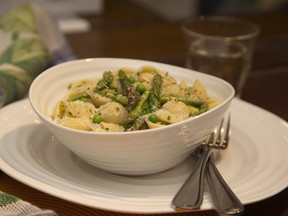 Pasta with asparagus, peas and lemon at Jill's Table in London. (Derek Ruttan/The London Free Press)