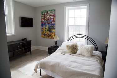 A guest room at 2475 Gideon Drive in Delaware, Ont. Derek Ruttan/The London Free Press